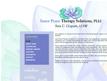 Tablet Screenshot of innerpeacetherapysolutions.com